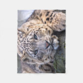 Vishnu Snow Leopard Fleece Blanket Deken (Voorkant)