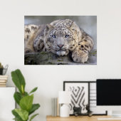 Vishnu Snow Leopard Print (Thuiskantoor)