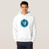 Vishuddha of keelchakra Mannen Hoodie (Voorkant volledig)