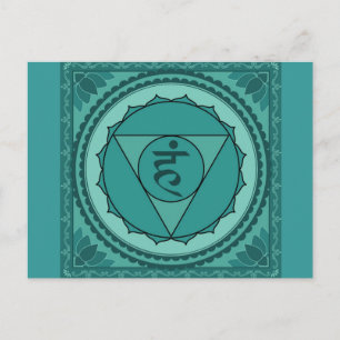 Vishuddhi of keelchakra-Briefkaart Briefkaart