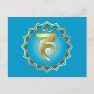 Vishuddhi of keelchakra-Briefkaart Briefkaart