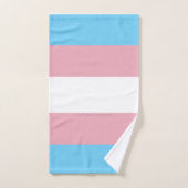 Visibilité du drapeau de fierté transgenre de Slip (Serviette à main)