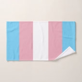 Visibilité du drapeau de fierté transgenre de Slip (Serviette à main)