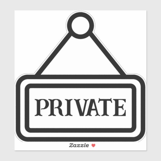 Visible Private Indicator Sticker (Vel)