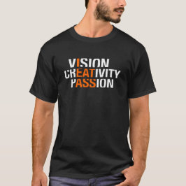 visie creativiteit passie T-shirt