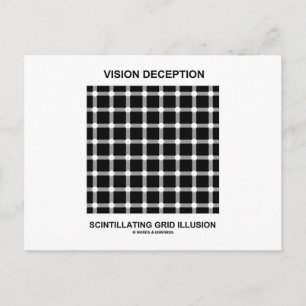 Visie-deceptatie-scintillatiefrasterverlichting Briefkaart