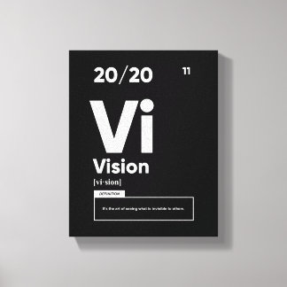 Visie Definitie | Motiverende Poster Canvas Afdruk