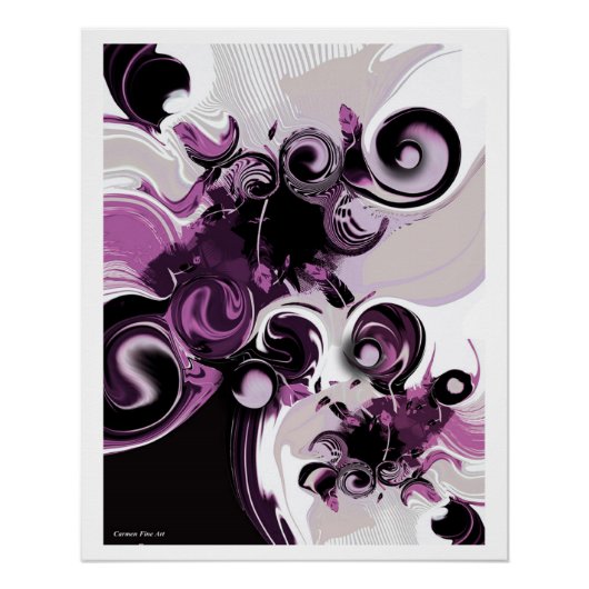 "Visie en Sentiment", Glanzend Poster Perfect Poster (Voorkant)