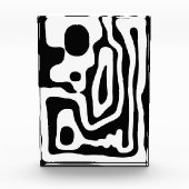 Visie Grip: Abstract Zwart & Wit Fotoblokken (Voorkant)