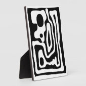 Visie Grip: Abstract Zwart & Wit Fotoplaat (Zijkant)