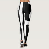 Visie Grip: Abstract Zwart & Wit Leggings (Achterkant)