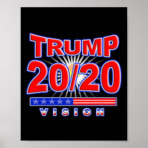 Visie Herverkiezing Trump Voor President Verkiezin Poster