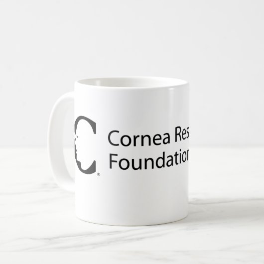 Visie-onderzoeksondersteunende Mok koffie - CRFA (Voorkant links)