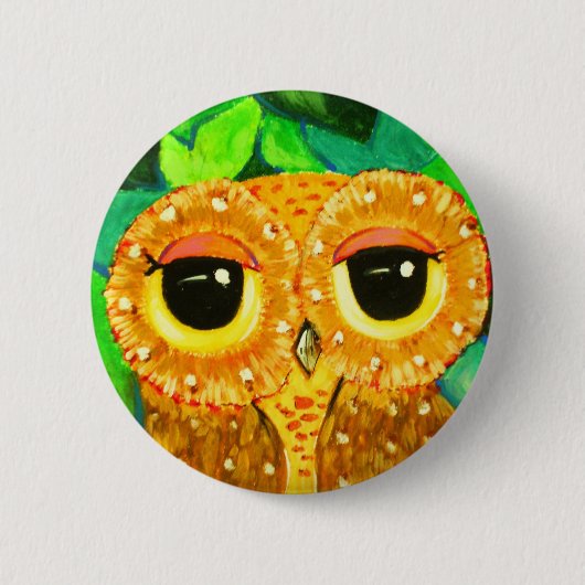 Visie op groen ronde button 5,7 cm (Voorkant)