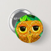 Visie op groen ronde button 5,7 cm (Voorkant /achterkant)