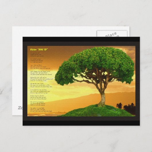 Visie "TE DANKEN AAN" Briefkaart (Voorkant / Achterkant)