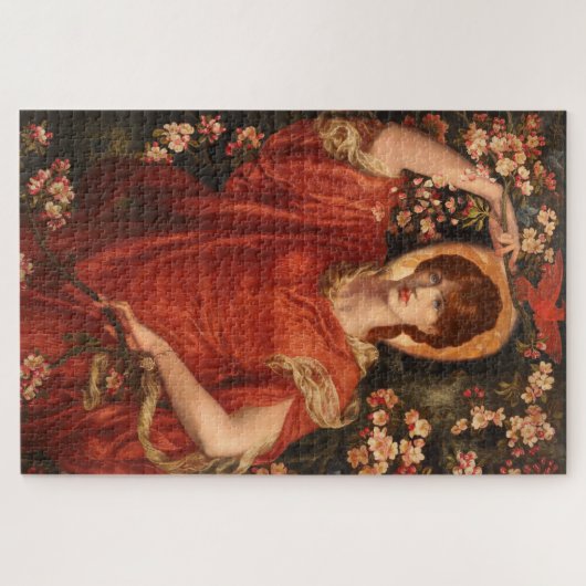 Visie van Fiammetta (Dante Gabriel Rossetti) Legpuzzel (Horizontaal)