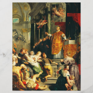 Visie van Ignatius door Peter Paul Rubens Flyer