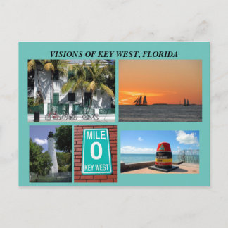 Visie van Key West, Florida Briefkaart