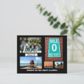 Visie van Key West, Florida Briefkaart (Staand voorkant)