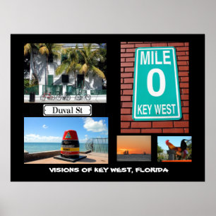 Visie van Key West, Florida Poster
