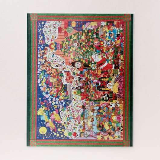 Visie van Sugarplums Jigzaag Puzzle met Border Legpuzzel (Verticaal)