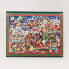 Visie van Sugarplums Jigzaag Puzzle met Border Legpuzzel