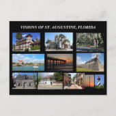 Visies van St. Augustine, Florida Briefkaart (Voorkant)