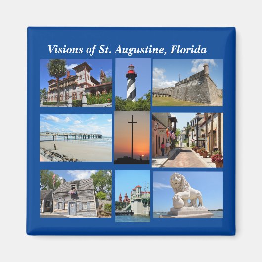 Visies van St. Augustine, Florida Magneet (Voorkant)
