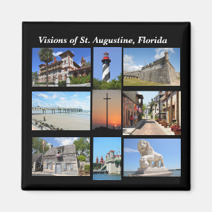 Visies van St. Augustine, Florida Magneet