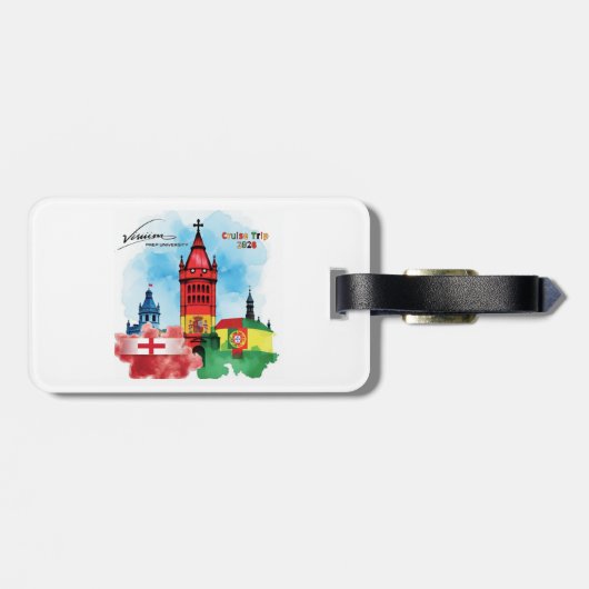 Visiiion Luggage Tag Bagagelabel (Achterkant horizontaal)