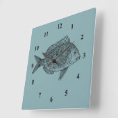  visillustratie vierkante klok (Hoek)