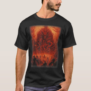 Visioenen van Hell Satan Duivels Demons Monster Sk T-shirt