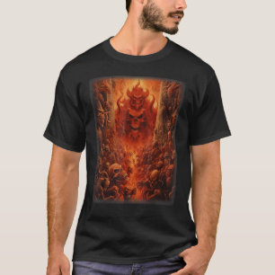 Visioenen van Hell Satan Duivels Demons Monster Sk T-shirt