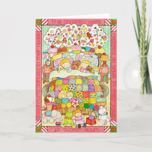 Visioenen van Suikerpruimen Kaart (Voorkant)