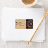 Vision acrylique Mandala Étiquette de adresse (En situation)