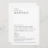 Vision Board Party Vrouwen Networking Workshop Kaart (Voorkant / Achterkant)