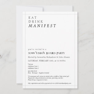 Vision Board Party Vrouwen Networking Workshop Kaart