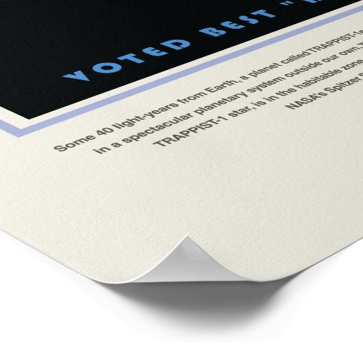 Vision du futur Poster : Planet Trappist-1e (Coin)