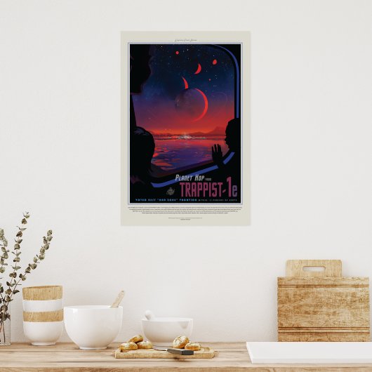 Vision du futur Poster : Planet Trappist-1e (Cuisine)