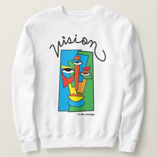Vision est le Sweatshirt de message (Design devant)