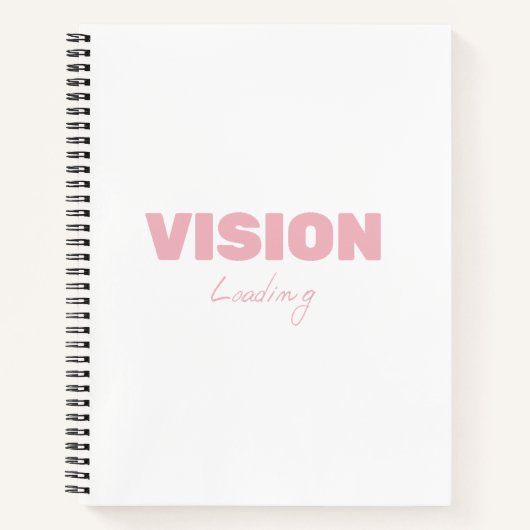 Vision Loading – Motivatie futuristische vooruitga Notitieboek (Voorkant)