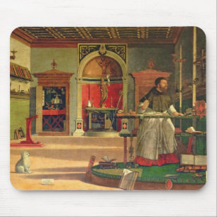 Vision of St. Augustine, 1502-08 (olie op canvas) Muismat