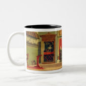 Vision of St. Augustine, 1502-08 (olie op canvas) Tweekleurige Koffiemok (Links)