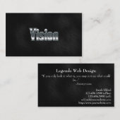 Vision professionnelle inspirée de carte de visite (Devant / Derrière)