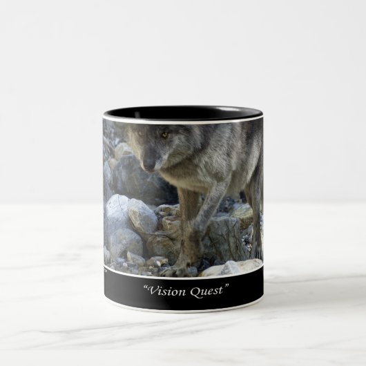 Vision Quest Grey Wolf Mug (Centre)