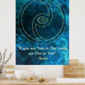 Vision-Rumi en poëtische kunst Poster (Keuken)