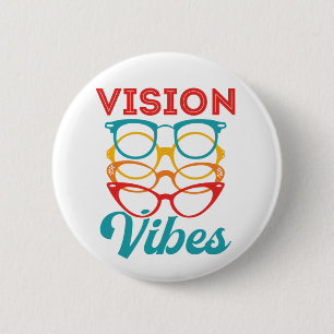 Vision Vibes Optometrist Optometrie Personeel Opti Ronde Button 5,7 Cm