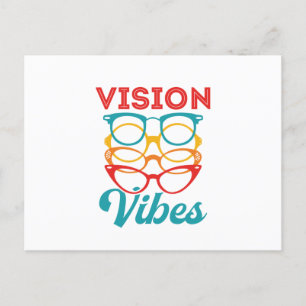 Vision Vibes Optometrist Optometry Briefkaart