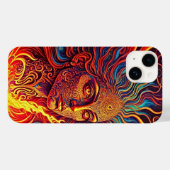 Visionair Meisje met Derde Oog Pastel Psychedelic Case-Mate iPhone Case (Achterkant (horizontaal))